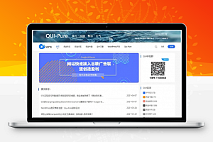 【WordPress主题】Qui-Pure-版本号:2.50 简约自媒体博客主题